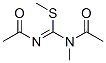 Carbamimidothioic  acid,  N,N-diacetyl-N-methyl-,  methyl  ester Structure