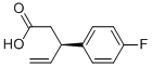 (R)-3-(4-FLUOROPHENYL)PENT-4-ENOIC ACID 结构式