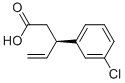 (R)-3-(3-CHLOROPHENYL)PENT-4-ENOIC ACID Structure