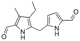1H-Pyrrole-2-carboxaldehyde,  4-ethyl-5-[(5-formyl-1H-pyrrol-2-yl)methyl]-3-methyl- Structure