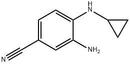 3-AMino-4-(cyclopropylaMino)benzonitrile Structure