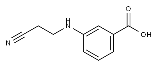 Benzoic acid, 3-[(2-cyanoethyl)amino]- (9CI) Structure