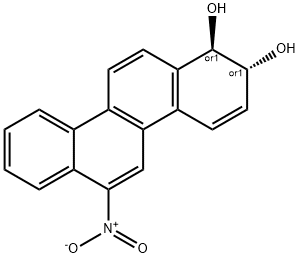 1,2-dihydro-1,2-dihydroxy-6-nitrochrysene Struktur