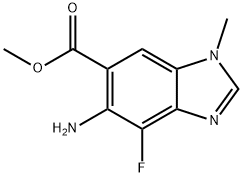 Methyl 5-aMino-4-fluoro-1-Methyl-1H-benzo[d]iMidazole-6-carboxylate Structure