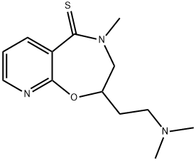 2-[2-(Dimethylamino)ethyl]-3,4-dihydro-4-methylpyrido[3,2-f]-1,4-oxazepine-5(2H)-thione Structure