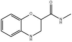 N-METHYL-3,4-DIHYDRO-2H-1,4-BENZOXAZINE-2-CARBOXAMIDE, 91842-95-4, 结构式