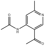 N-(5-ACETYL-2-METHYLPYRIDIN-4-YL)ACETAMIDE 结构式