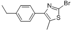 2-BROMO-4-(4-ETHYLPHENYL)-5-METHYLTHIAZOLE 化学構造式