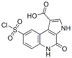 3H-Pyrrolo[2,3-c]quinoline-1-carboxylic  acid,  8-(chlorosulfonyl)-4,5-dihydro-4-oxo- Structure