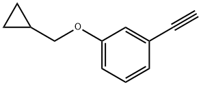 1-(Cyclopropylmethoxy)-3-ethynylbenzene Struktur