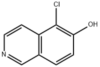 5-氯-6-羟基-异喹啉, 918488-41-2, 结构式