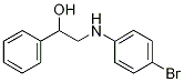 2-(4-Bromoanilino)-1-phenyl-1-ethanol Structure