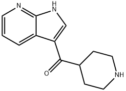 Methanone, 4-piperidinyl-1H-pyrrolo[2,3-b]pyridin-3-yl- 结构式