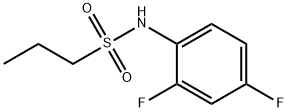 N-(2,4-二氟苯基丙烷)-1-磺酰胺, 918523-57-6, 结构式