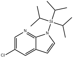 5-CHLORO-1-TRIISOPROPYLSILANYL-1H-PYRROLO[2,3-B]PYRIDINE, 918523-59-8, 结构式