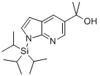 Α,Α-二甲基-1-[三(1-甲基乙基)硅酯]-1H-吡咯并[2,3-B]吡啶-5-甲醇 结构式