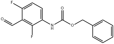 benzyl 2,4-difluoro-3-forMylphenylcarbaMate Struktur