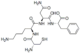 Cysteinyl-lysyl-asparaginyl-phenylalanine 结构式