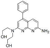 2-[(7-amino-4-phenyl-1,8-naphthyridin-2-yl)-(2-hydroxyethyl)amino]etha nol 结构式