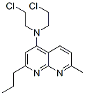 N,N-bis(2-chloroethyl)-7-methyl-2-propyl-1,8-naphthyridin-4-amine 结构式