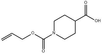N-(ALLYLOXYCARBONYL)-4-PIPERIDINECARBOXYLIC ACID 结构式