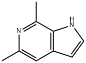 5,7-DIMETHYL-6-AZAINDOLE, 91873-09-5, 结构式