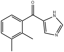 (2,3-ジメチルフェニル)(1H-イミダゾール-4-イル)メタノン 化学構造式