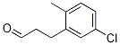 Benzenepropanal, 5-chloro-2-Methyl- Structure