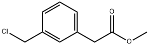 3-氯甲基苯乙酸甲酯, 91880-72-7, 结构式