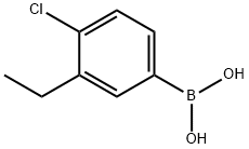 4-クロロ-3-エチルフェニルボロン酸 化学構造式