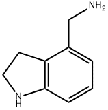 1H-Indole-4-MethanaMine, 2,3-dihydro- Struktur