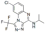4-Isopropylamino-1-trifluoromethyl-8-chloro[1,2,4]triazolo[4,3-a]quinoxaline Struktur