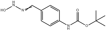 TERT-BUTYL 4-(N-HYDROXYCARBAMIMIDOYL)-PHENYLCARBAMATE 化学構造式