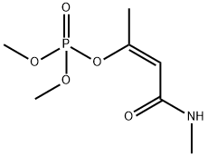 ３－（ジメトキシホスフィニルオキシ）－Ｎ－メチル－シス－クロトナミド 化学構造式