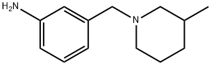 3-[(3-メチル-1-ピペリジニル)メチル]アニリン 化学構造式