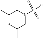 2,6-ジメチル-4-モルホリンスルホニルクロリド 化学構造式