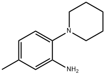 5-メチル-2-(1-ピペリジニル)アニリン 化学構造式
