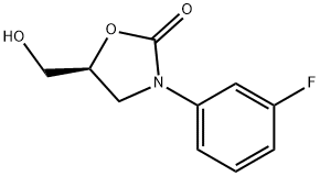 (S)-3-(3-氟苯基)-5-羟甲基恶唑烷-2-酮, 919081-42-8, 结构式