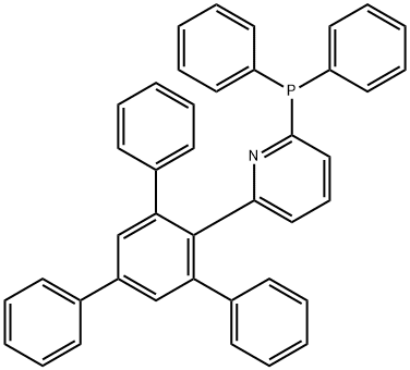 2-(ジフェニルホスフィノ)-6-(2,4,6-トリフェニルフェニル)ピリジン 化学構造式