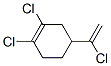 Cyclohexene, 1,2-dichloro-4-(1-chloroethenyl)- 结构式