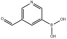 5-醛基吡啶-3-硼酸,919347-69-6,结构式