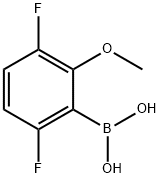 3,6-DIFLUORO-2-METHOXYPHENYLBORONIC ACID Structure
