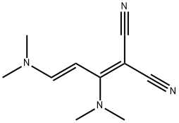 2-[1,3-BIS(DIMETHYLAMINO)-2-PROPENYLIDENE]MALONONITRILE 结构式