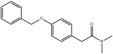 4-(BENZYLOXY)-N,N-DIMETHYLPHENYLACETAMIDE, 919475-15-3, 结构式