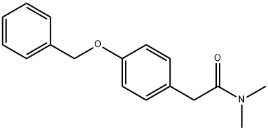 4-(BENZYLOXY)-N,N-DIMETHYLPHENYLACETAMIDE Structure