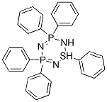 1,3,3,5,5-ペンタフェニル-1H-1,2,4,6,3,5-チアトリアザジホスホリン 化学構造式