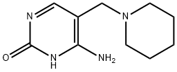 6-氨基-5-(哌啶-1-基甲基)嘧啶-2(1H)-酮, 919524-55-3, 结构式