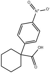 1-(4-硝基苯基)环己烷羧酸 结构式