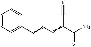 (2E,4E)-2-CYANO-5-PHENYLPENTA-2,4-DIENETHIOAMIDE Struktur