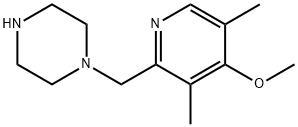 1-((4-甲氧基-3,5-二甲基吡啶-2-基)甲基)哌嗪, 919741-97-2, 结构式